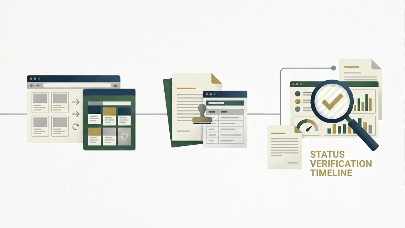 Editorial timeline illustrating the 2022 Aspers online rebrand, the 2025 remote licence revocation and a 2026 status verification point
